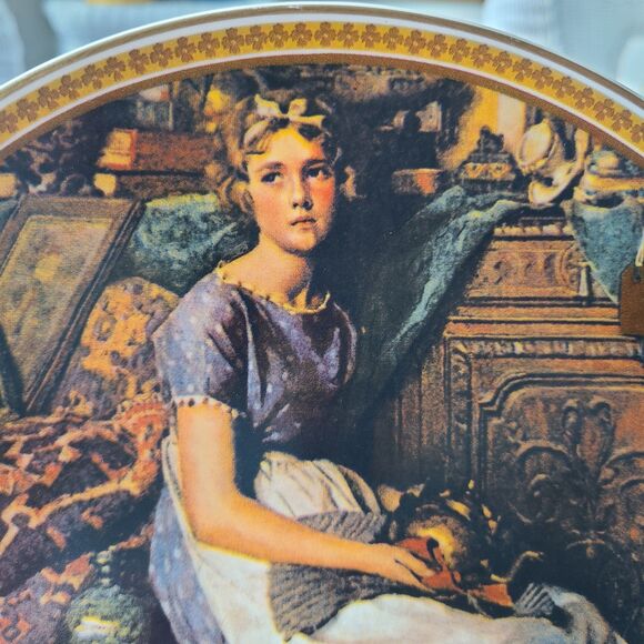 Vintage Norman Rockwell "Dreaming in the Attic" Collector Plate - Knowles China - Picture 2 of 10